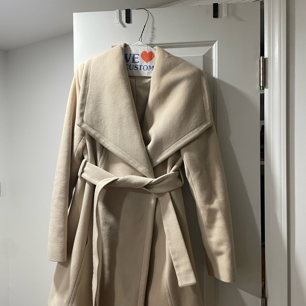 Michaels Cream Women's Trench Coat - Picture 3 of 6